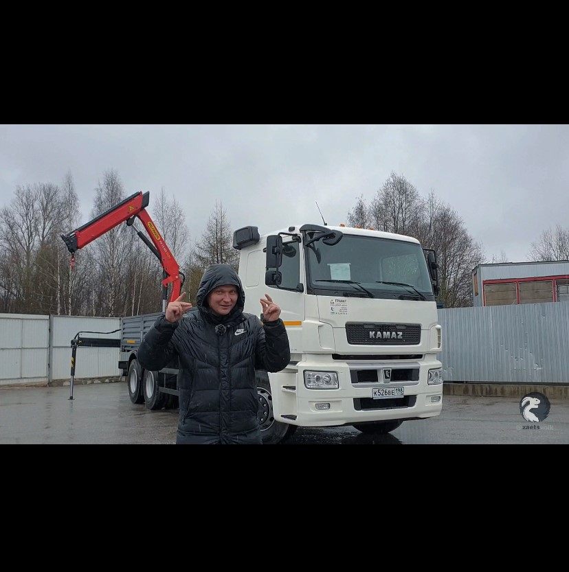 ОБЗОР НА КАМАЗ-65207 С МАНИПУЛЯТОРОМ PALFINGER PK 13.501