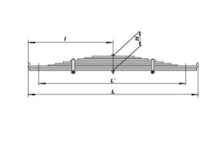 рессора МАЗ полуприцепа (10 листов) L=1340 мм ЧМЗ