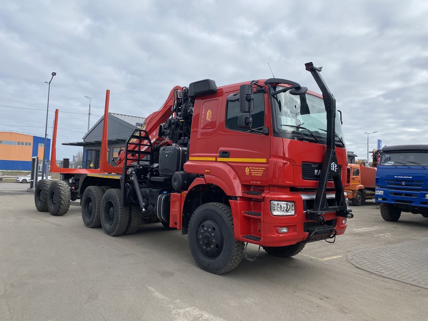 Сортиментовоз с ГМУ Cranab TL12 на шасси КАМАЗ 65802-1010-87(S5)