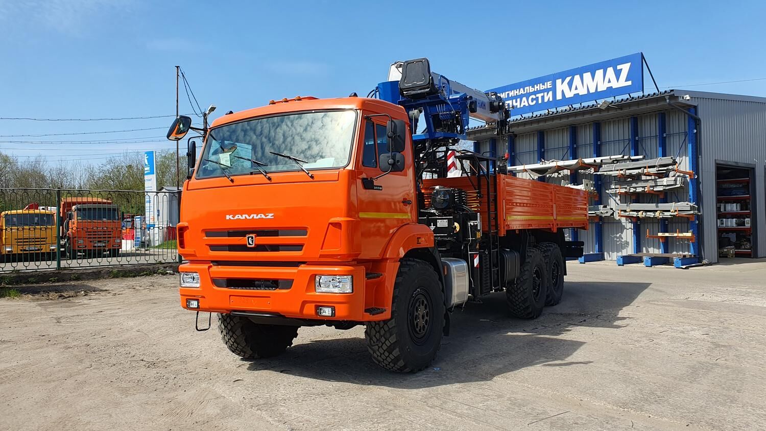 бортовой а/м КАМАЗ 43118-73094-50 с КМУ ГАЛИЧ-150 с сертифицированной люлькой с ДУ