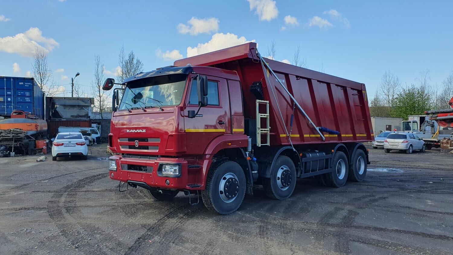 самосвал КАМАЗ 65201-7080-49 8х4, new рестайлинг 2
