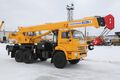 кран автомобильный ГАЛИЧАНИН КС-55713-5; г/п 25 т, длина стрелы 22 м. шасси КАМАЗ 43118 (6х6)