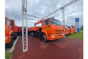 бортовой КАМАЗ 65115-3094-48 с КМУ PALFINGER INMAN ИТ-150 без доп.опор