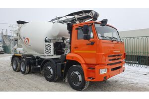 Автобетоносмеситель 5814Y9K12 на шасси КАМАЗ 6540-3911-48(A5), 9 куб. с транспортерной лентой К-12
