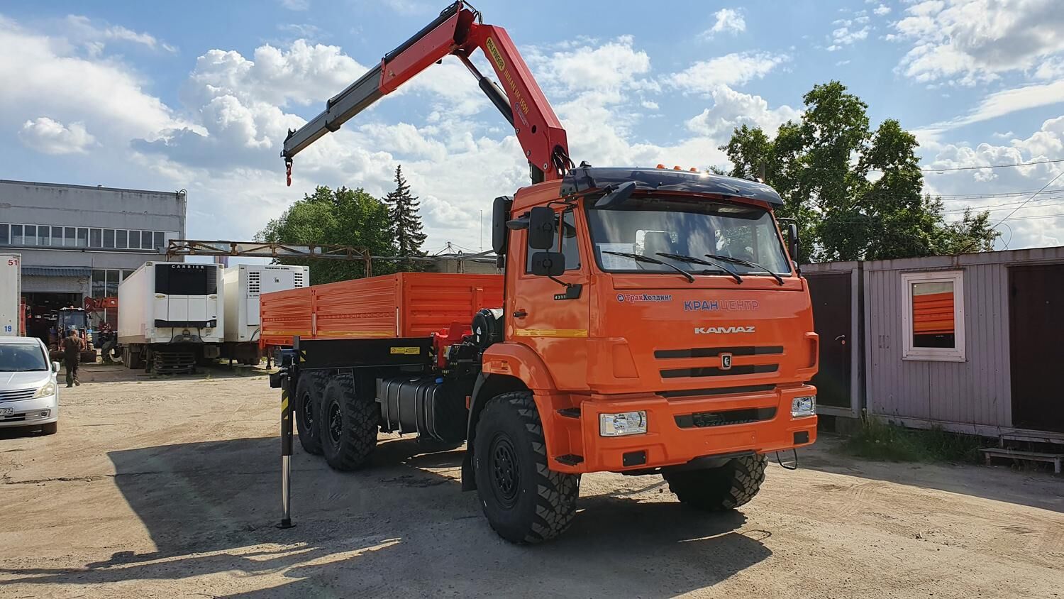 Бортовой КАМАЗ 43118-73094-50 с кму ИНМАН INMAN ИМ-150N