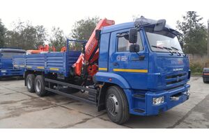 Бортовой КАМАЗ 65117-3010-48 с КМУ Fassi 155A.0.22