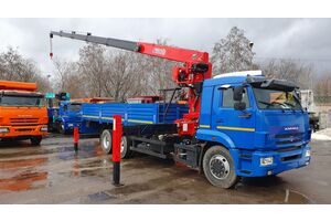 бортовой КАМАЗ 65117-3010-48(А5) с кму HORYONG HRS 216