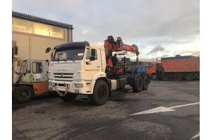 Седельный тягач КАМАЗ 43118-50 с КМУ ИНМАН INMAN IT-150