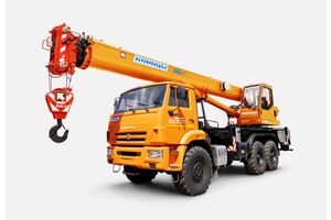 кран автомобильный КЛИНЦЫ КС-45719-7К г/п 16 т, длина стрелы 23 м; на шасси КАМАЗ 43118 6х6