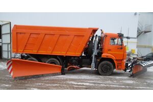 КДМ-7881010 на с.КамАЗ-6520-49 (Передний поворотный отвал, Средний нож, Боковой отвал)