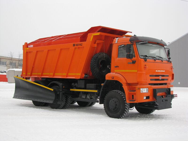 ЭД-405В3 на с.КамАЗ-6522 (ПС (сталь 09Г2С V=10,5 м3), Боковой отвал, Монтажная плита