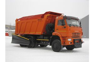 КДМ-7881011 на с.КамАЗ-6522 (ПС (сталь 09Г2С, V=10,5 м3), Боковой отвал, Монтажная плита