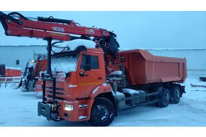 КДМ-650-07-01 на ш.6520-53 (ГМУ, Самосвальный кузов, Передний отвал)