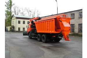 КДМ-650-05 на ш.65115-48 (ГМУ, Самосвальный кузов, ПС сталь 09Г2С, V=8 м3, Боковой отвал)