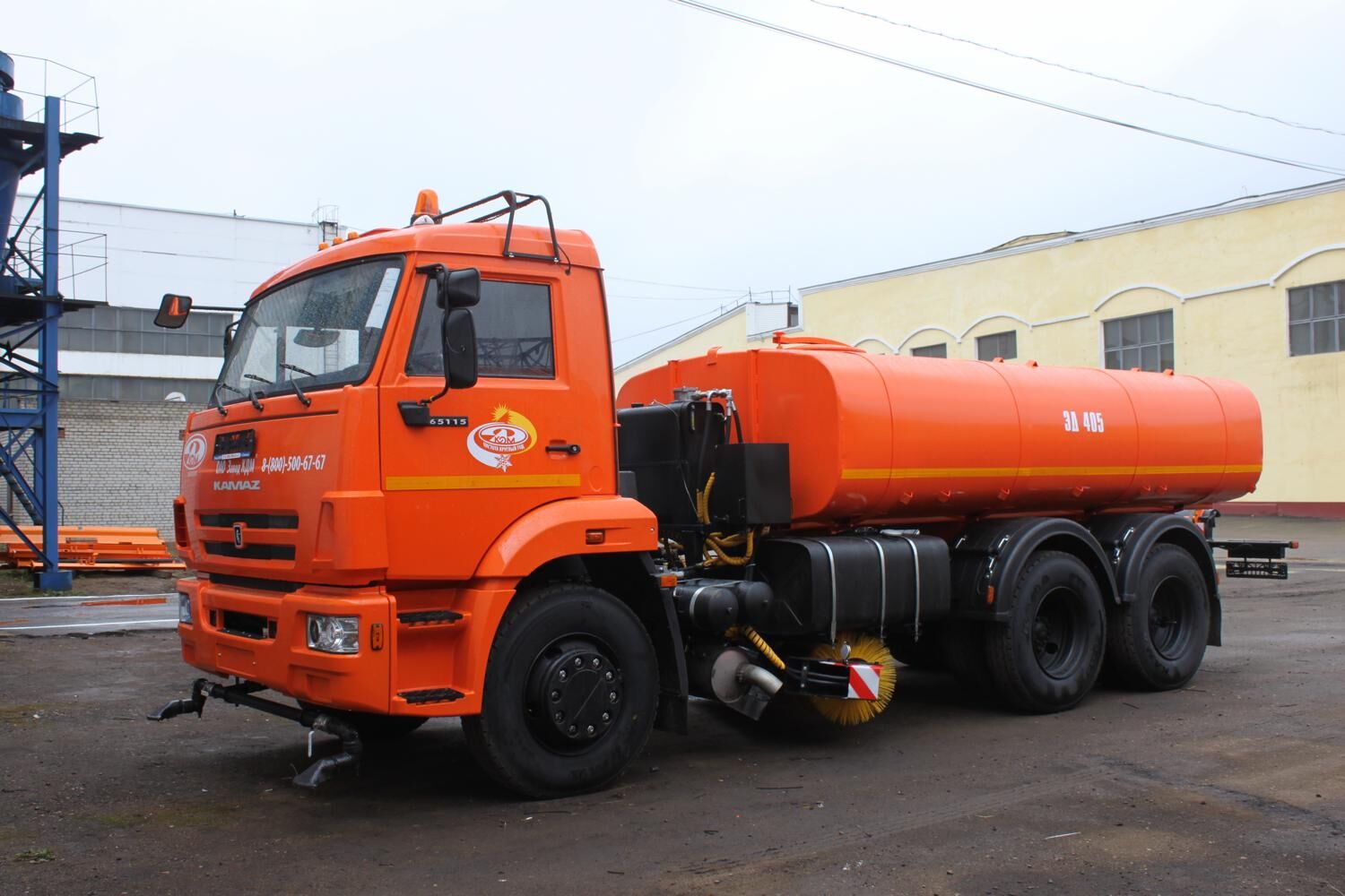 ЭД-405 на ш.65115-48 (ПМ сталь 09Г2С, V=9,7 м3, Сопла, Средняя щетка)
