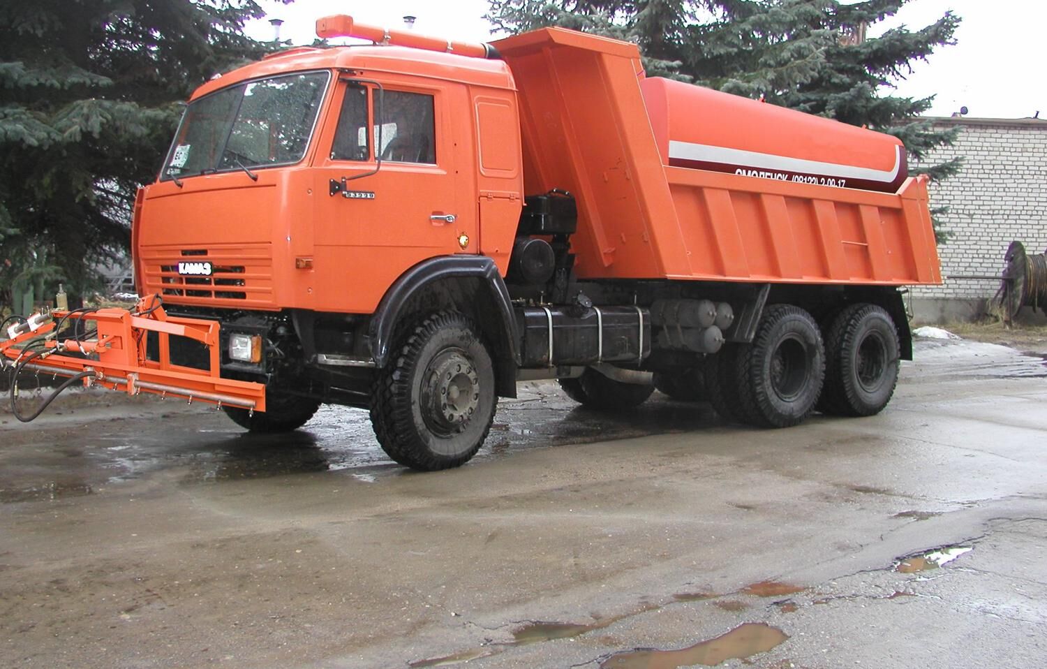 ЭД-405В на ш.65115-48 (Самосв.кузов, ПМ сталь 09Г2С, V=12 м3, Передняя рейка)