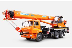 кран автомобильный КЛИНЦЫ КС-55713-1К-4; г/п 25 т, длина стрелы 31 м; шасси 65115 6х4