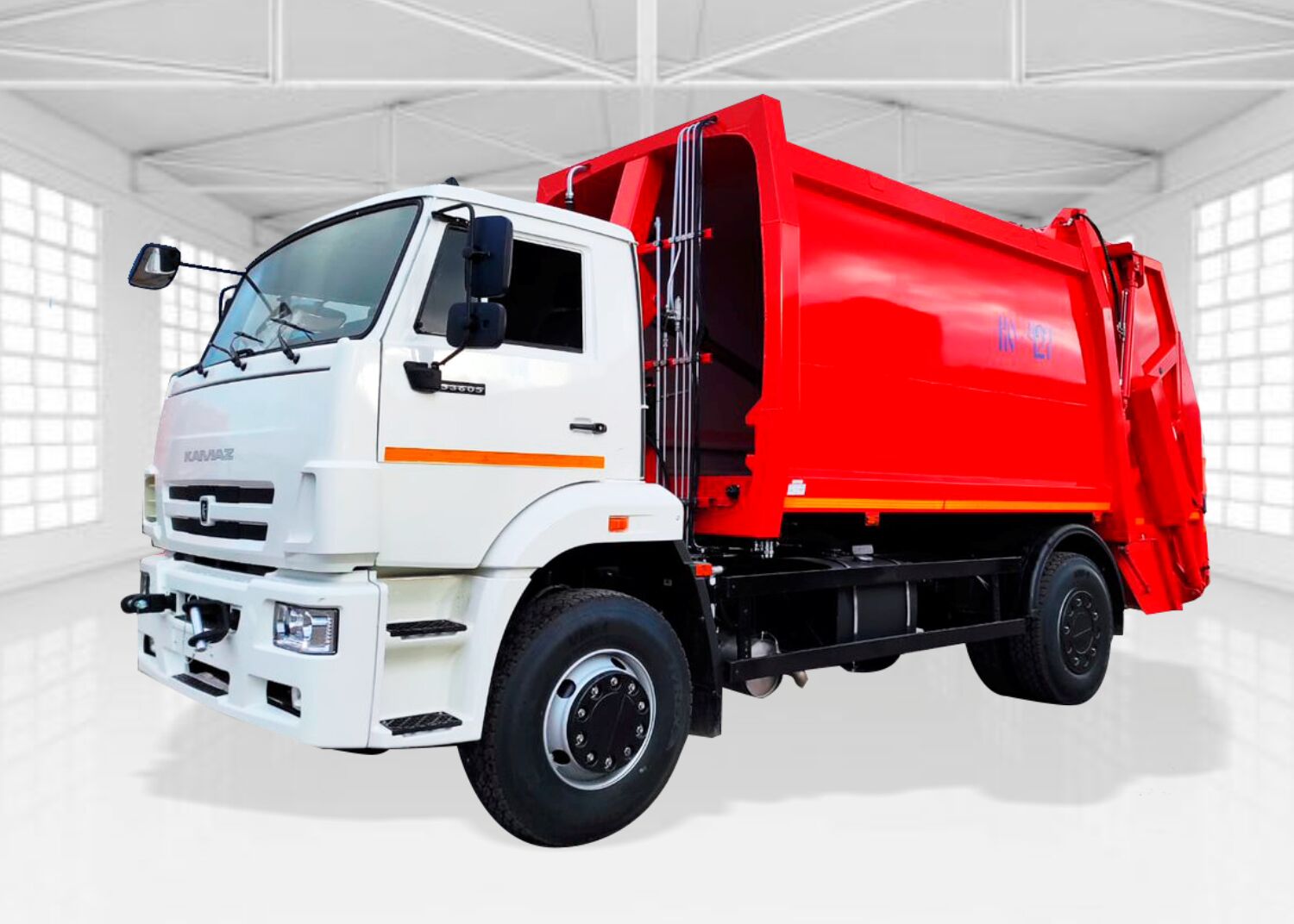 мусоровоз КО-427-72, ш 53605-3950-48, V кузова 18,5 м3, задняя загрузка