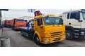 автоэвакуатор, оснащенный краном-манипулятором на шасси 4308-3084-69