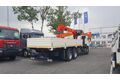 Бортовой КАМАЗ 65117-104020-49 с КМУ Kanglim 1256, задние раздвижные доп.опоры, платформа 6818