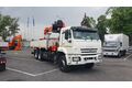 Бортовой КАМАЗ 65117-104020-49 с КМУ Kanglim 1256, задние раздвижные доп.опоры, платформа 6818