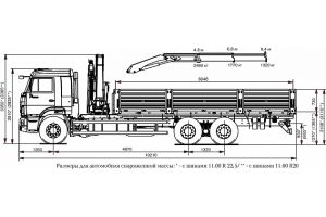 Бортовой автомобиль 6586-301-01 с КМУ PALFINGER INMAN IM-150 на шасси КАМАЗ-65117